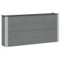vidaXL Υπερυψωμένη Ζαρντινιέρα Γκρι 150 x 30 x 72 εκ WPC και Αλουμίνιο