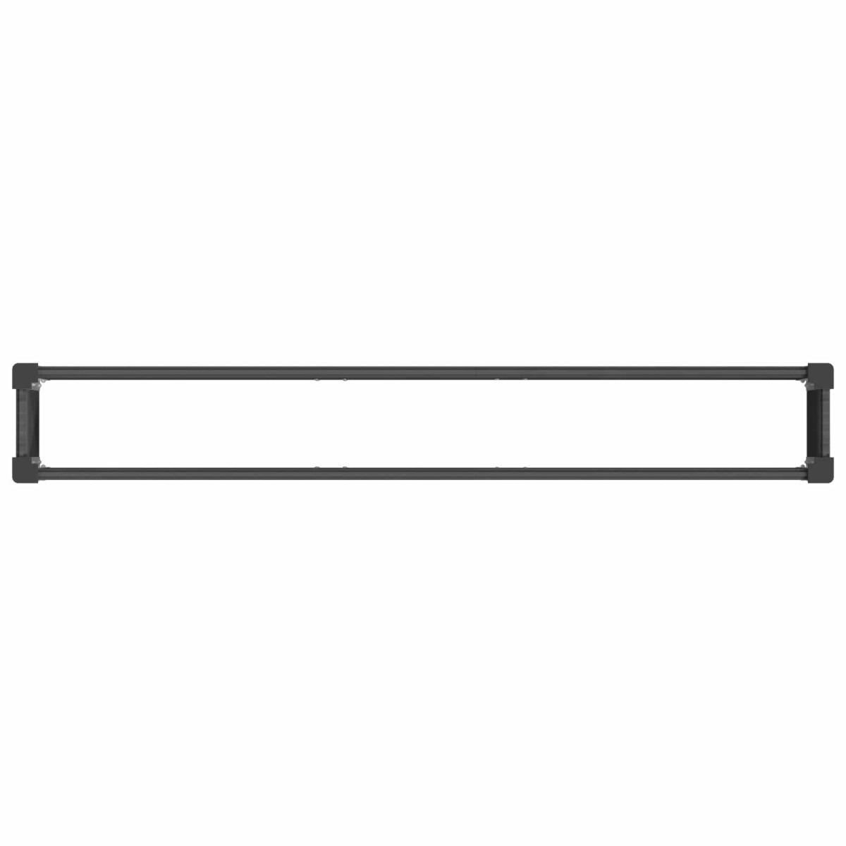 vidaXL Υπερυψωμένη Ζαρντινιέρα Γκρι 200 x 30 x 36 εκ WPC και Αλουμίνιο