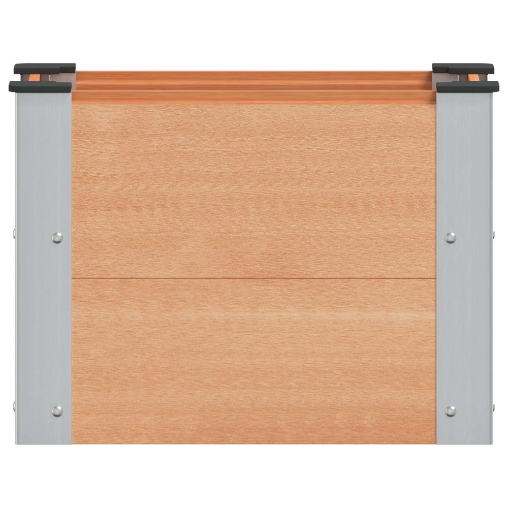 vidaXL Υπερυψωμένη Ζαρντινιέρα Καφέ 50 x 30 x 36 εκ WPC και Αλουμίνιο