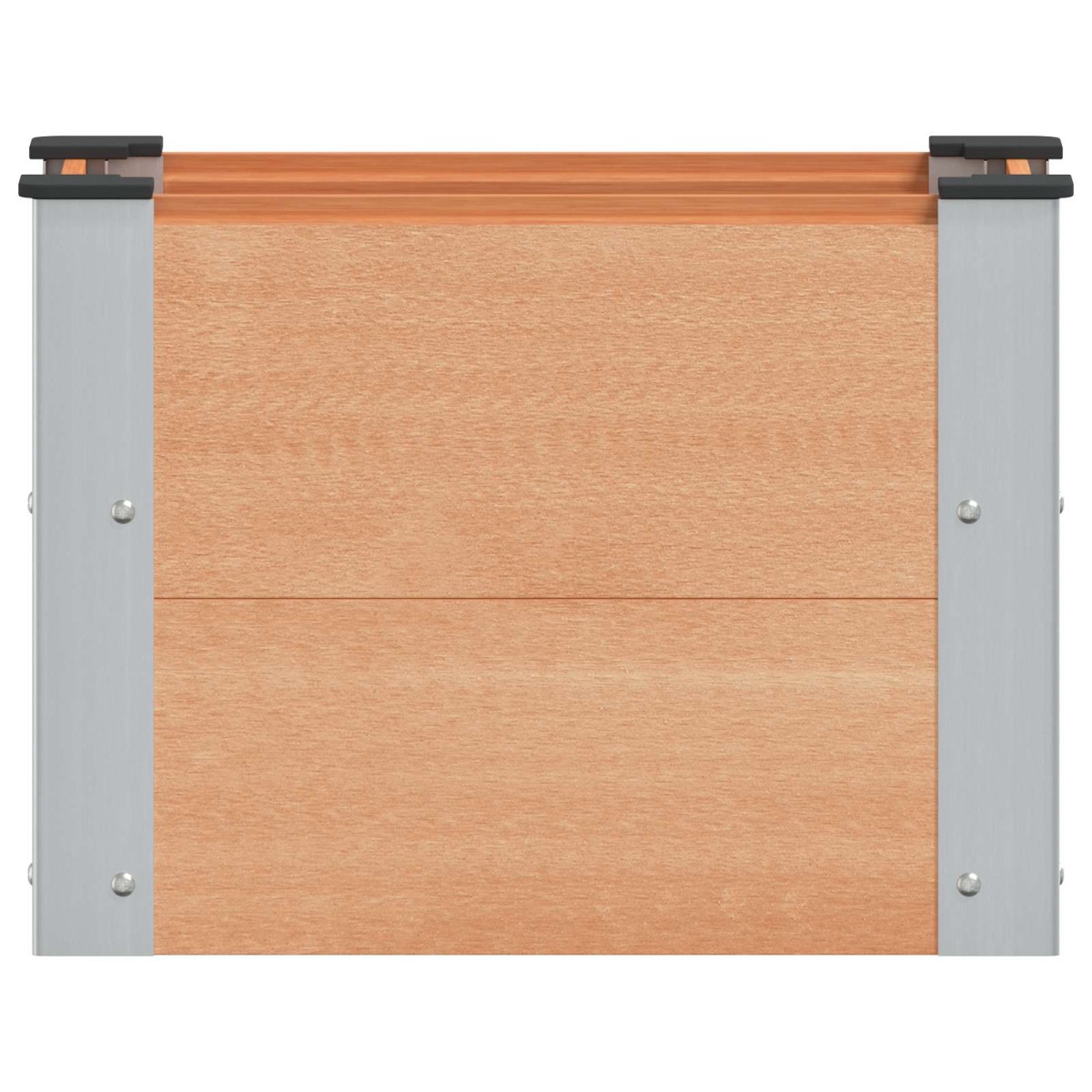 vidaXL Υπερυψωμένη Ζαρντινιέρα Καφέ 50 x 30 x 36 εκ WPC και Αλουμίνιο