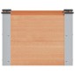 vidaXL Υπερυψωμένη Ζαρντινιέρα Καφέ 50 x 30 x 36 εκ WPC και Αλουμίνιο