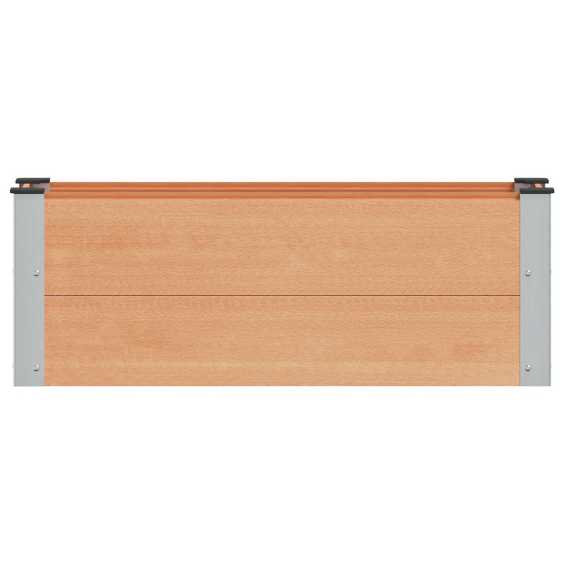 vidaXL Υπερυψωμένη Ζαρντινιέρα Καφέ 100 x 30 x 36 cm WPC και Αλουμίνιο