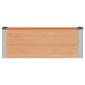 vidaXL Υπερυψωμένη Ζαρντινιέρα Καφέ 100 x 30 x 36 cm WPC και Αλουμίνιο