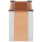 vidaXL Υπερυψωμένη Ζαρντινιέρα Καφέ 100 x 30 x 36 cm WPC και Αλουμίνιο