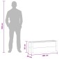 vidaXL Υπερυψωμένη Ζαρντινιέρα Καφέ 100 x 30 x 36 cm WPC και Αλουμίνιο