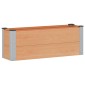 vidaXL Υπερυψωμένη Ζαρντινιέρα Καφέ 100 x 30 x 36 cm WPC και Αλουμίνιο