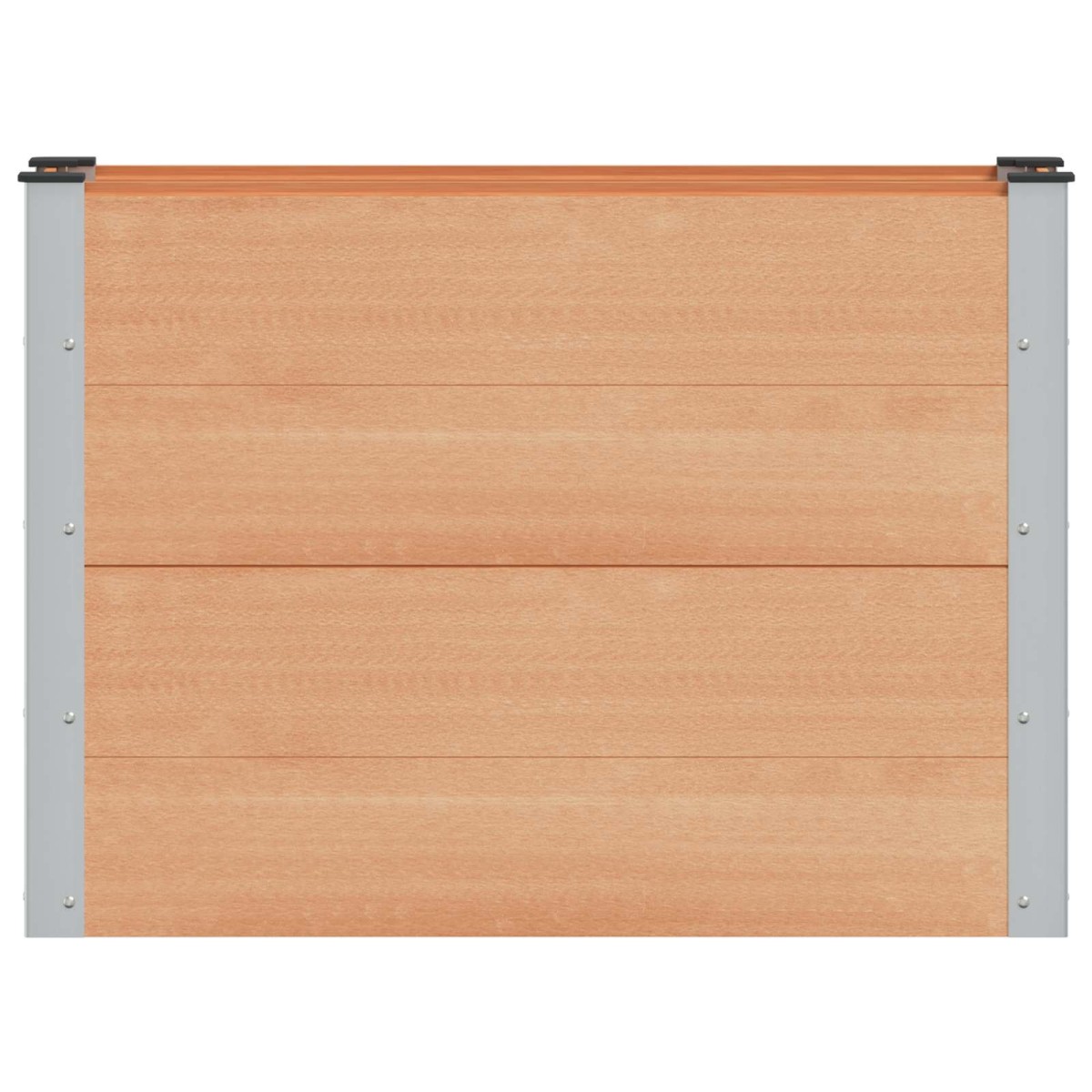vidaXL Υπερυψωμένη Ζαρντινιέρα Καφέ 100 x 30 x 72 εκ WPC και Αλουμίνιο