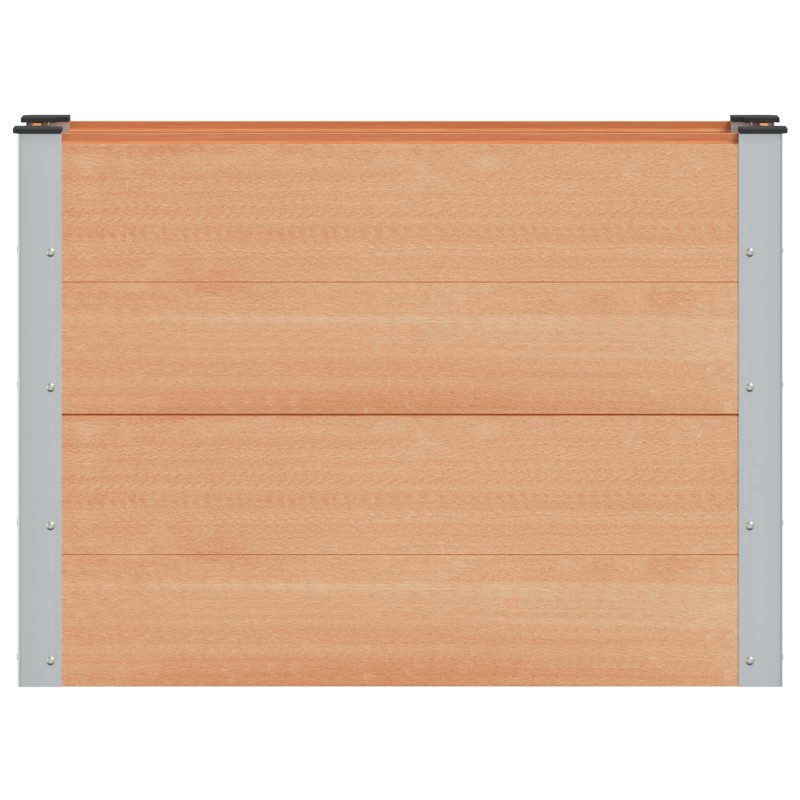 vidaXL Υπερυψωμένη Ζαρντινιέρα Καφέ 100 x 30 x 72 εκ WPC και Αλουμίνιο