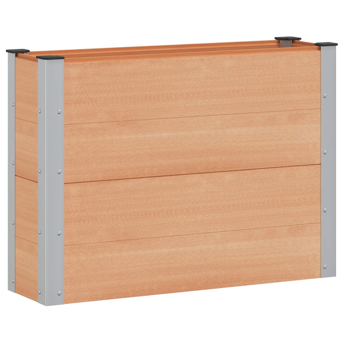vidaXL Υπερυψωμένη Ζαρντινιέρα Καφέ 100 x 30 x 72 εκ WPC και Αλουμίνιο