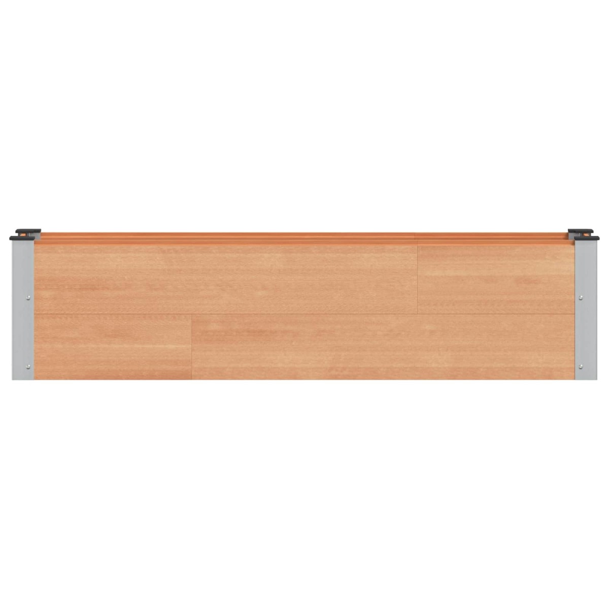 vidaXL Υπερυψωμένη Ζαρντινιέρα Καφέ 150 x 30 x 36 εκ WPC και Αλουμίνιο