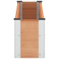 vidaXL Υπερυψωμένη Ζαρντινιέρα Καφέ 150 x 30 x 36 εκ WPC και Αλουμίνιο