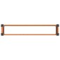 vidaXL Υπερυψωμένη Ζαρντινιέρα Καφέ 150 x 30 x 36 εκ WPC και Αλουμίνιο