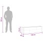 vidaXL Υπερυψωμένη Ζαρντινιέρα Καφέ 150 x 30 x 36 εκ WPC και Αλουμίνιο