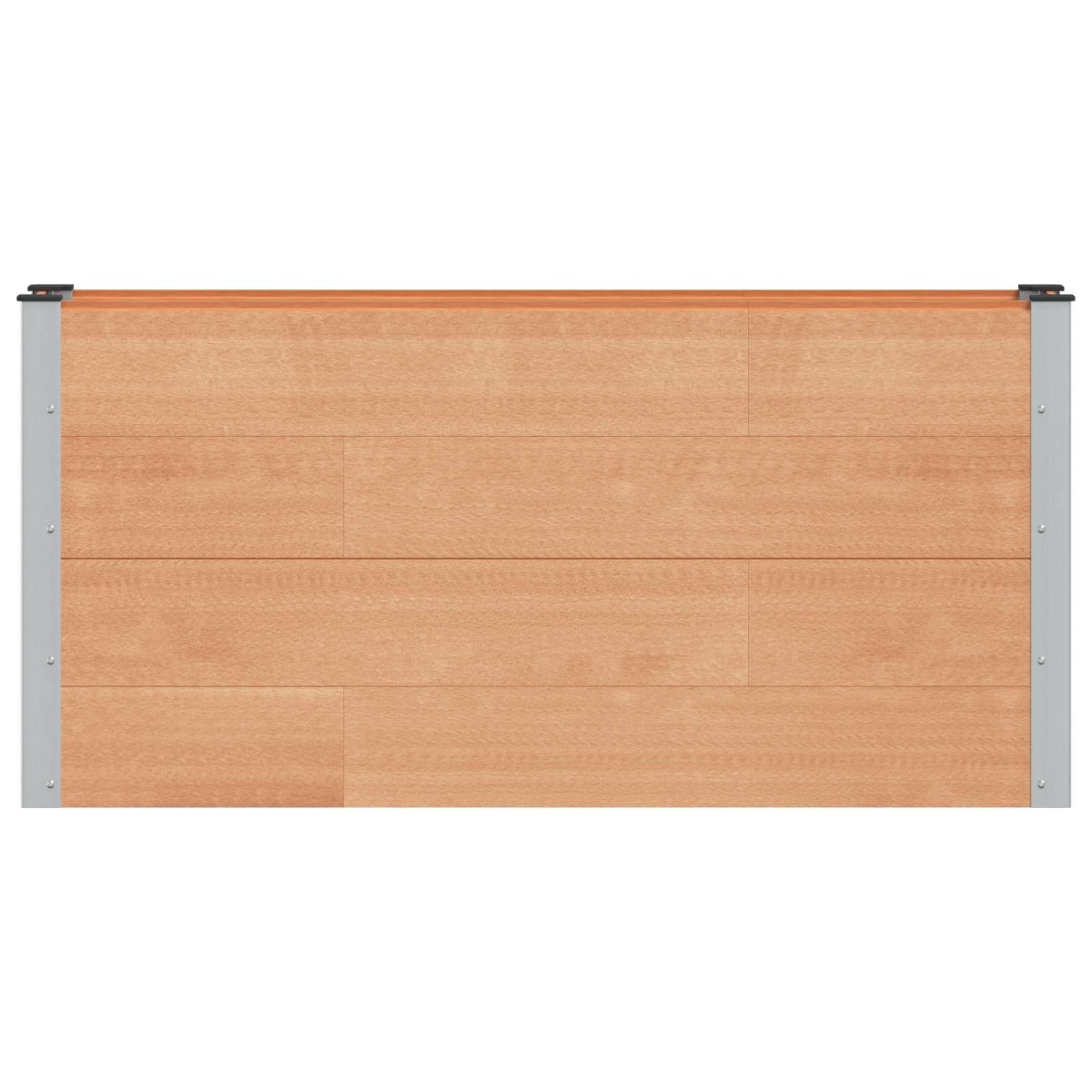 vidaXL Υπερυψωμένη Ζαρντινιέρα Καφέ 150 x 30 x 72 εκ WPC και Αλουμίνιο