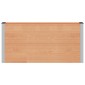 vidaXL Υπερυψωμένη Ζαρντινιέρα Καφέ 150 x 30 x 72 εκ WPC και Αλουμίνιο