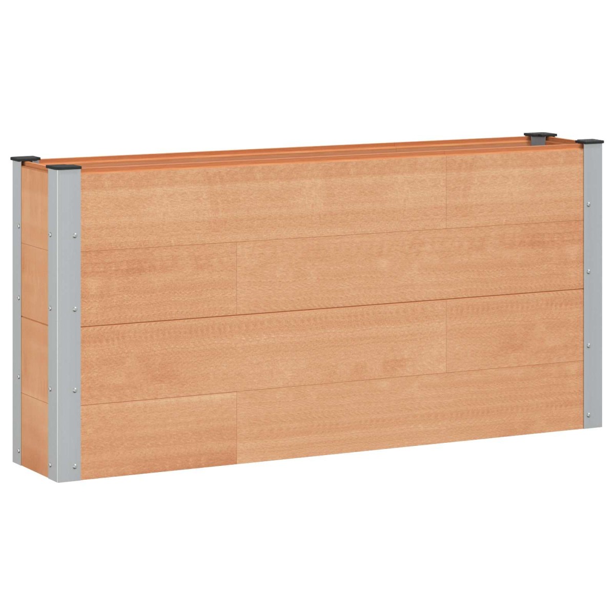 vidaXL Υπερυψωμένη Ζαρντινιέρα Καφέ 150 x 30 x 72 εκ WPC και Αλουμίνιο