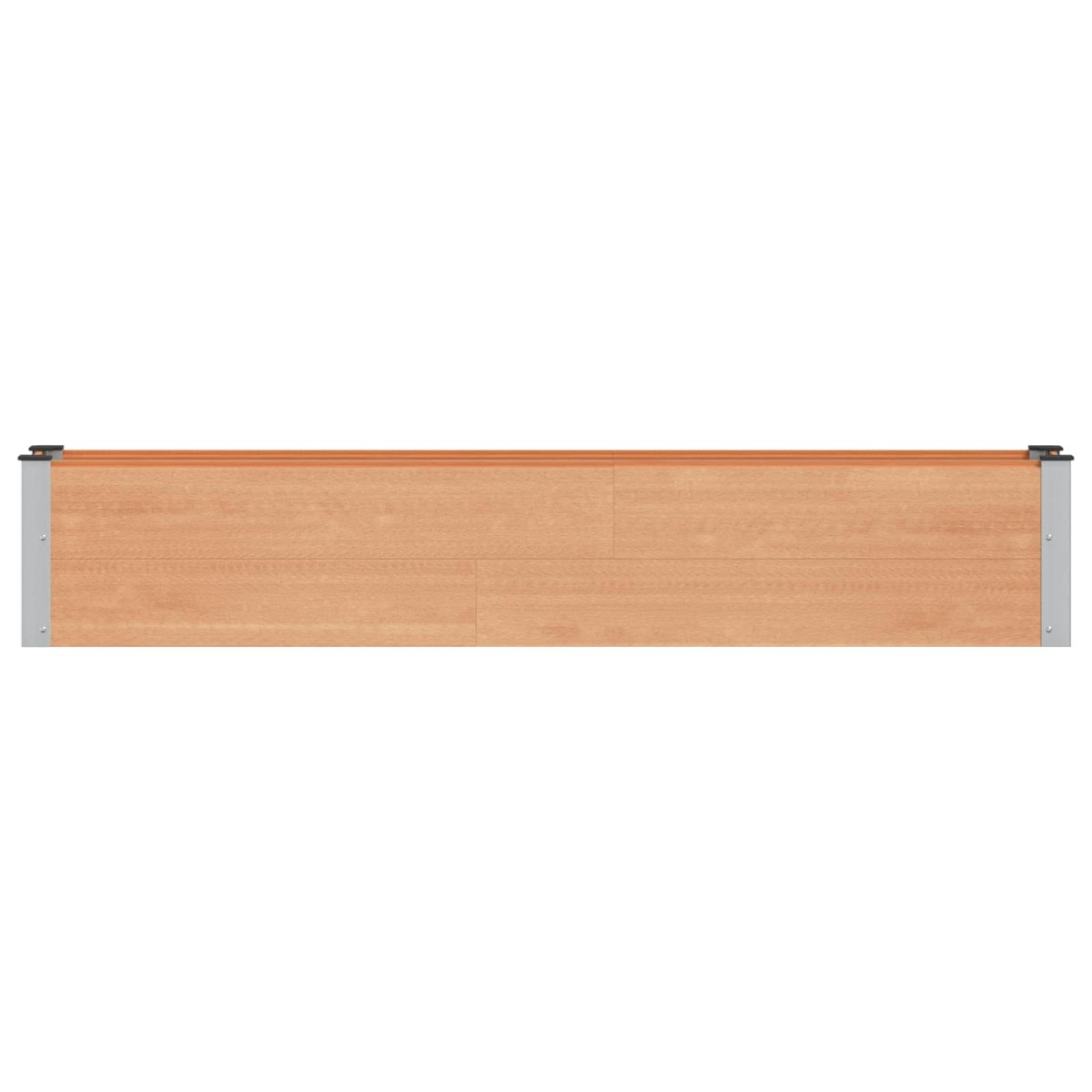 vidaXL Υπερυψωμένη Ζαρντινιέρα Καφέ 200 x 30 x 36 εκ WPC και Αλουμίνιο