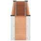vidaXL Υπερυψωμένη Ζαρντινιέρα Καφέ 200 x 30 x 36 εκ WPC και Αλουμίνιο