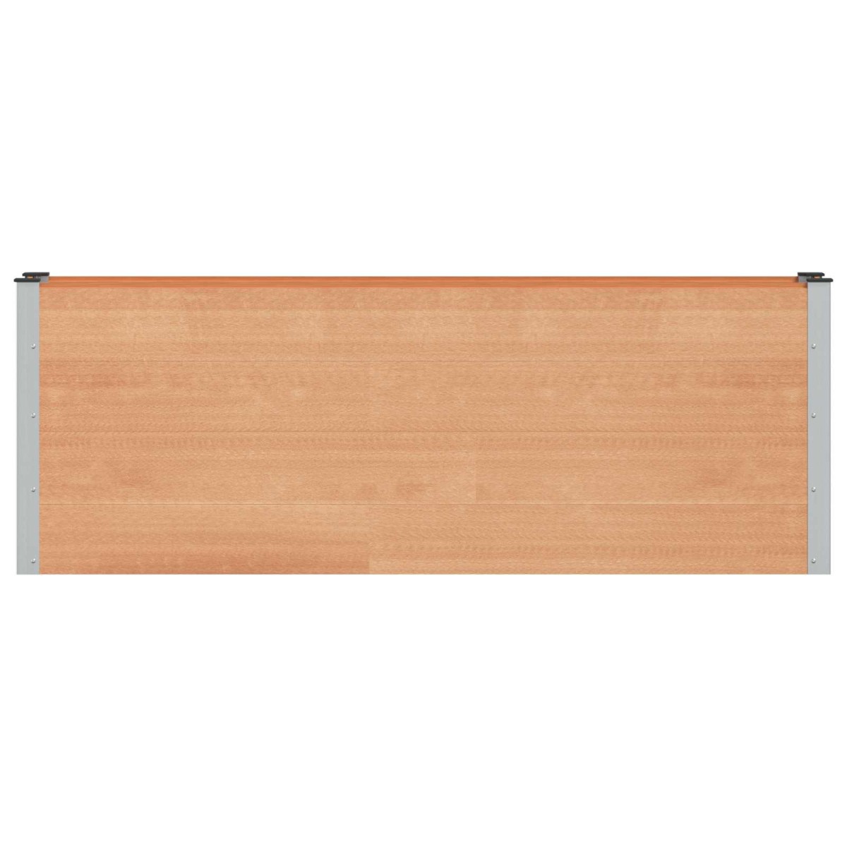 vidaXL Υπερυψωμένη Ζαρντινιέρα Καφέ 200 x 30 x 72 εκ WPC και Αλουμίνιο