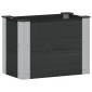 vidaXL Υπερυψωμένη Ζαρντινιέρα Μαύρο 50 x 30 x 36 εκ WPC και Αλουμίνιο