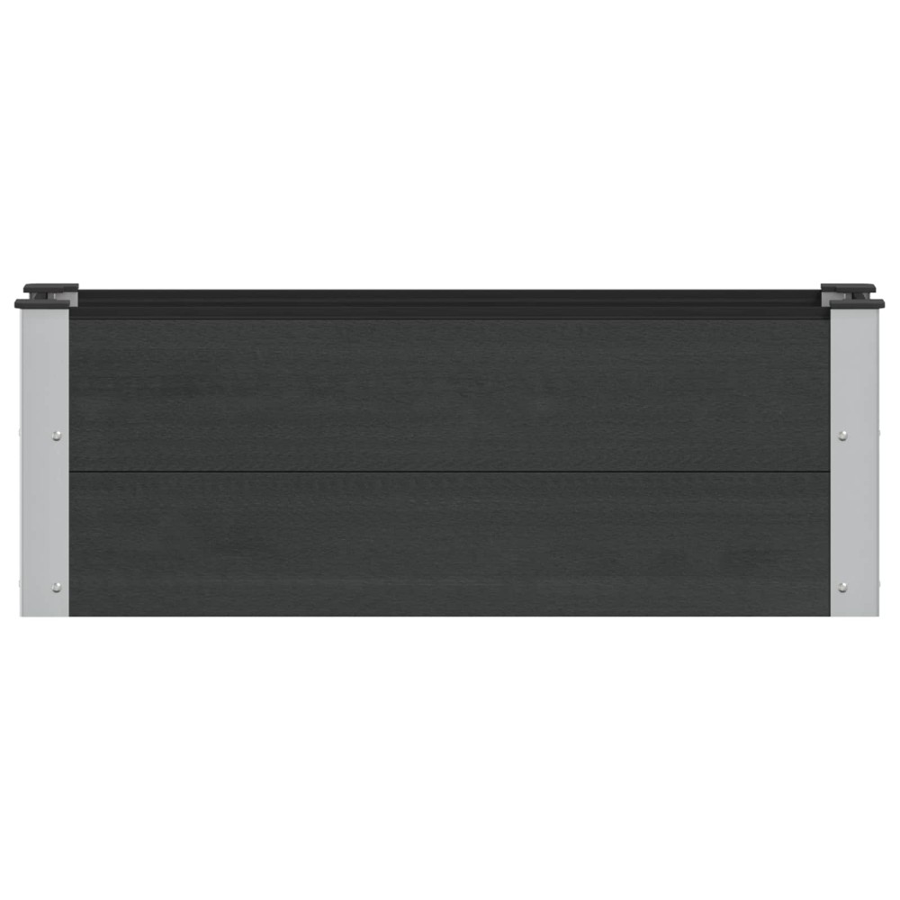 vidaXL Υπερυψωμένη Ζαρντινιέρα Μαύρο 100 x 30 x 36 cm