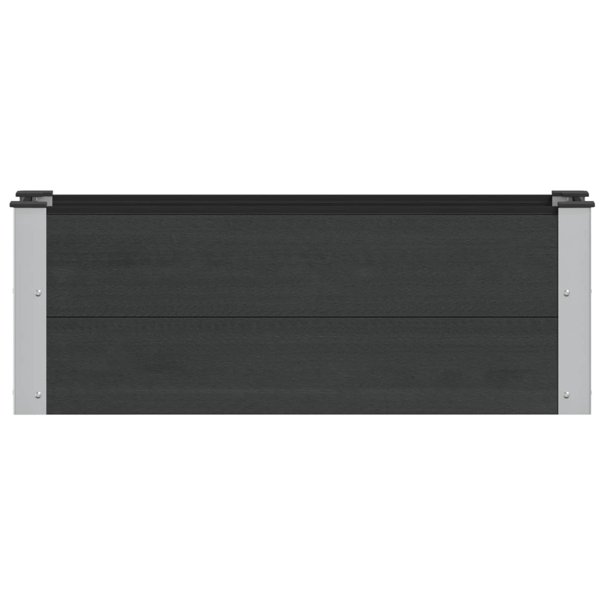 vidaXL Υπερυψωμένη Ζαρντινιέρα Μαύρο 100 x 30 x 36 cm
