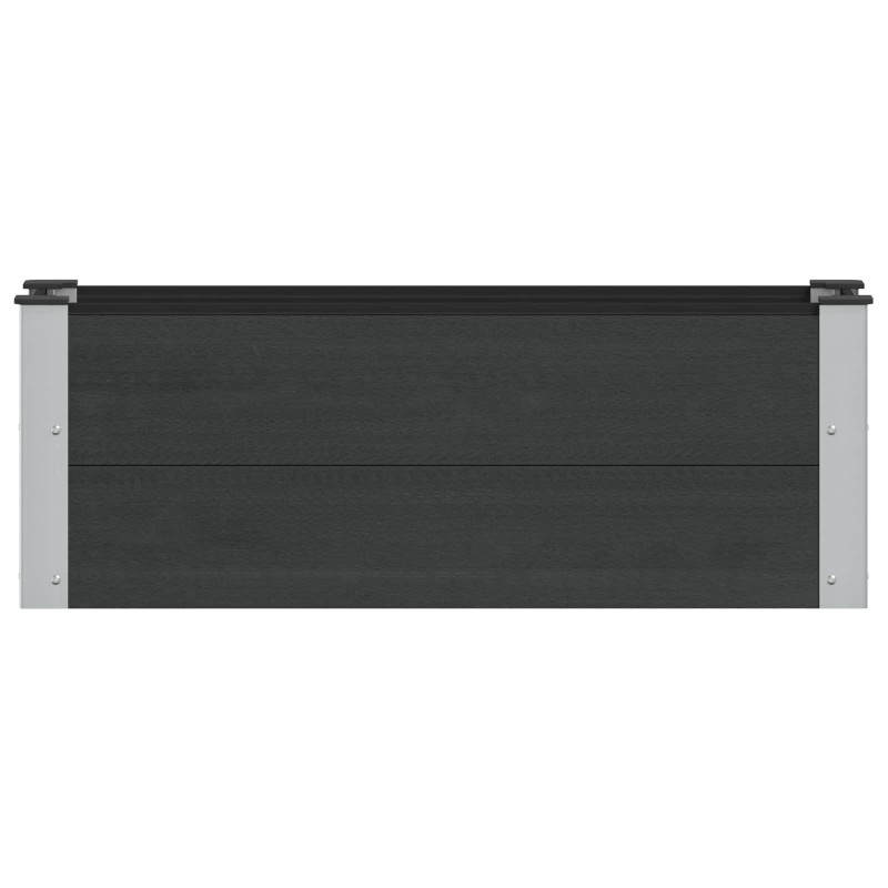 vidaXL Υπερυψωμένη Ζαρντινιέρα Μαύρο 100 x 30 x 36 cm