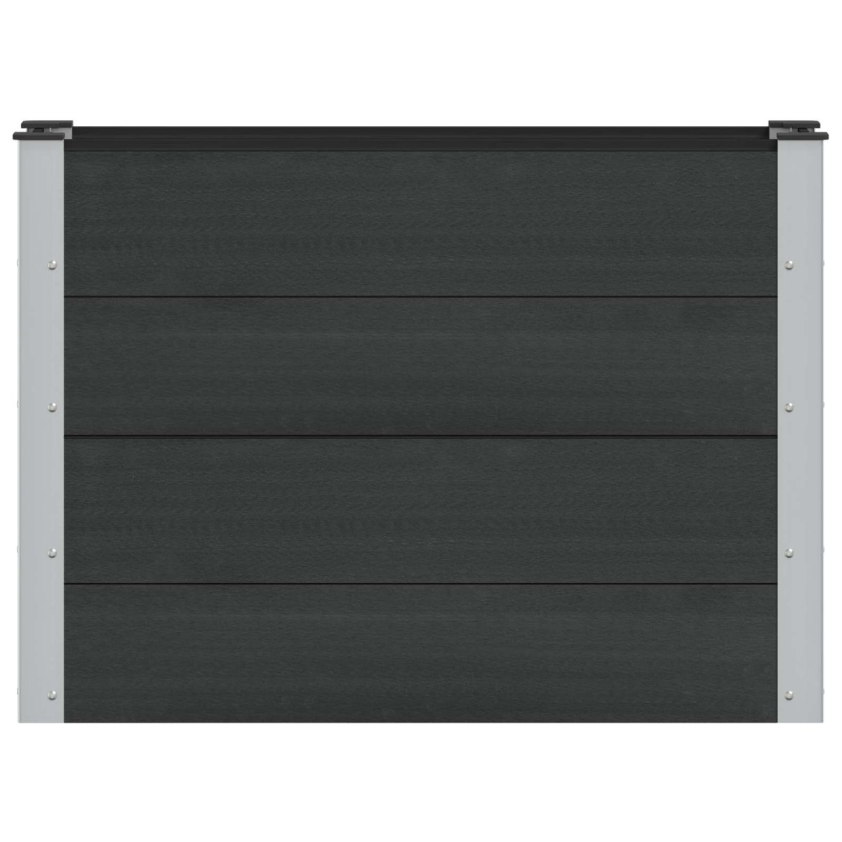 vidaXL Υπερυψωμένη Ζαρντινιέρα Μαύρο 100 x 30 x 72 εκ