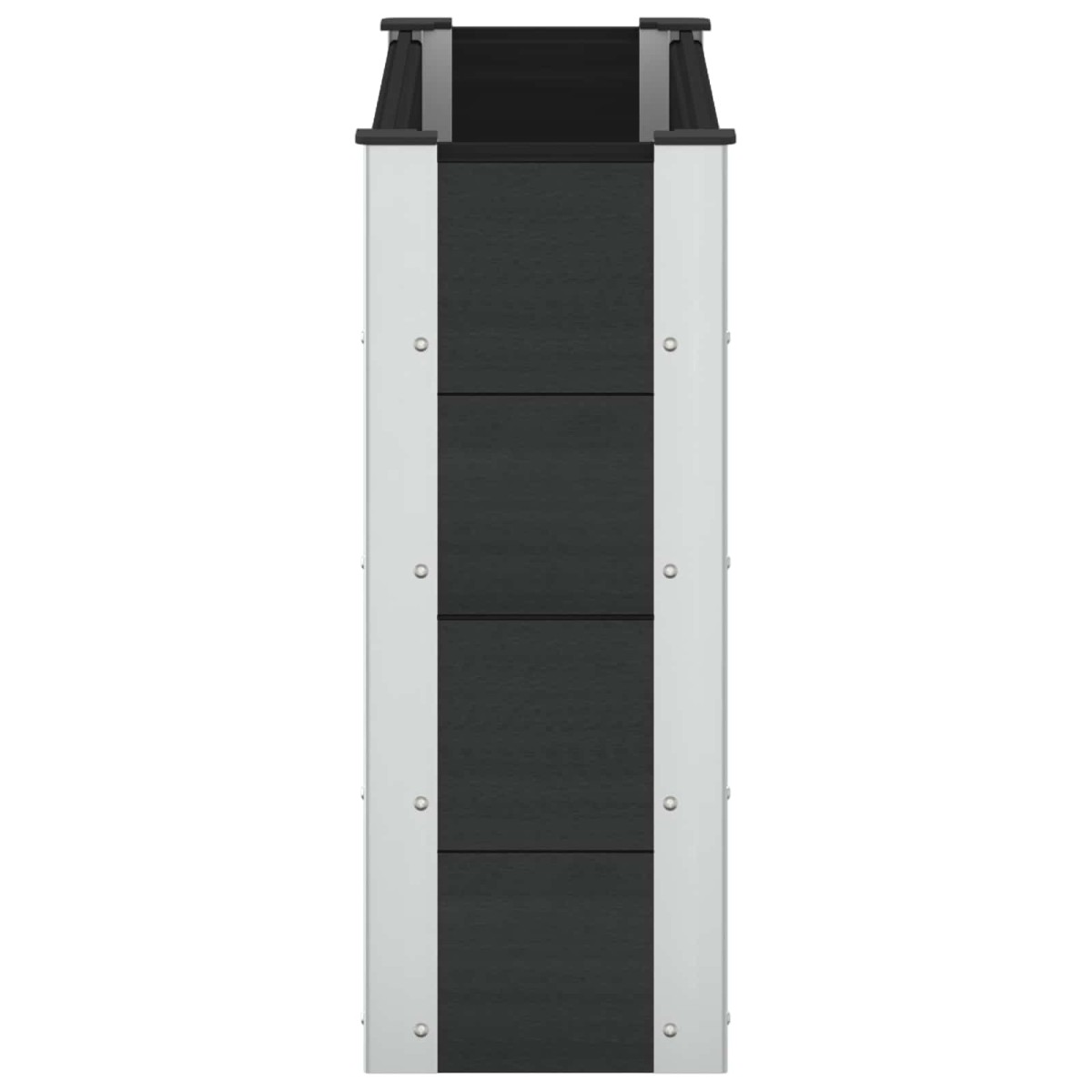 vidaXL Υπερυψωμένη Ζαρντινιέρα Μαύρο 100 x 30 x 72 εκ