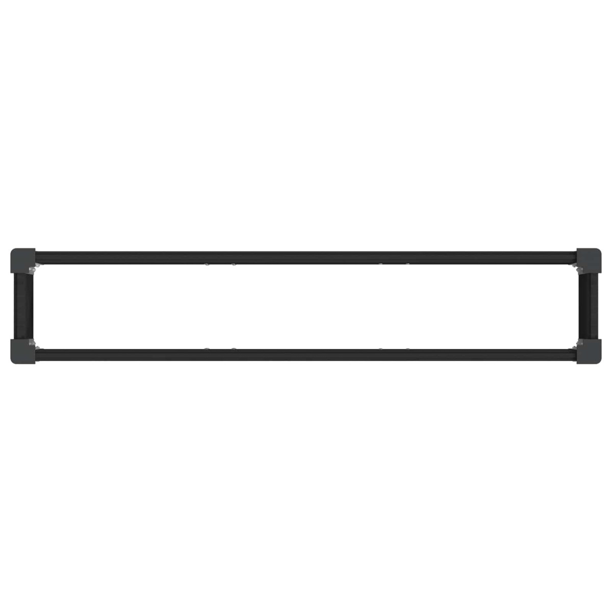 vidaXL Υπερυψωμένη Ζαρντινιέρα Μαύρο 150 x 30 x 36 εκ