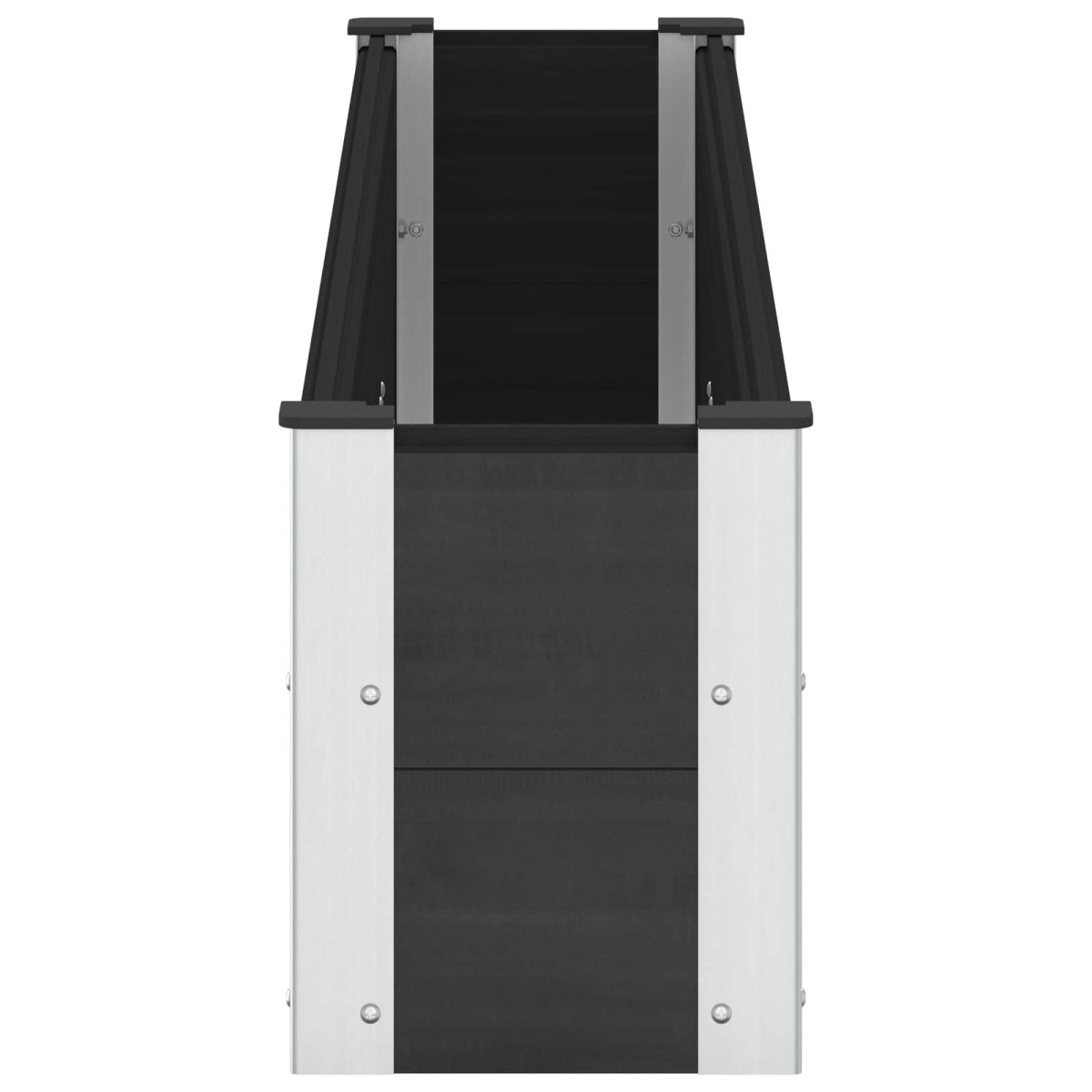 vidaXL Υπερυψωμένη Ζαρντινιέρα Μαύρο 200 x 30 x 36 εκ