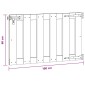 vidaXL Πύλη Κήπου 100 x 60 cm WPC και Αλουμίνιο Μαύρο