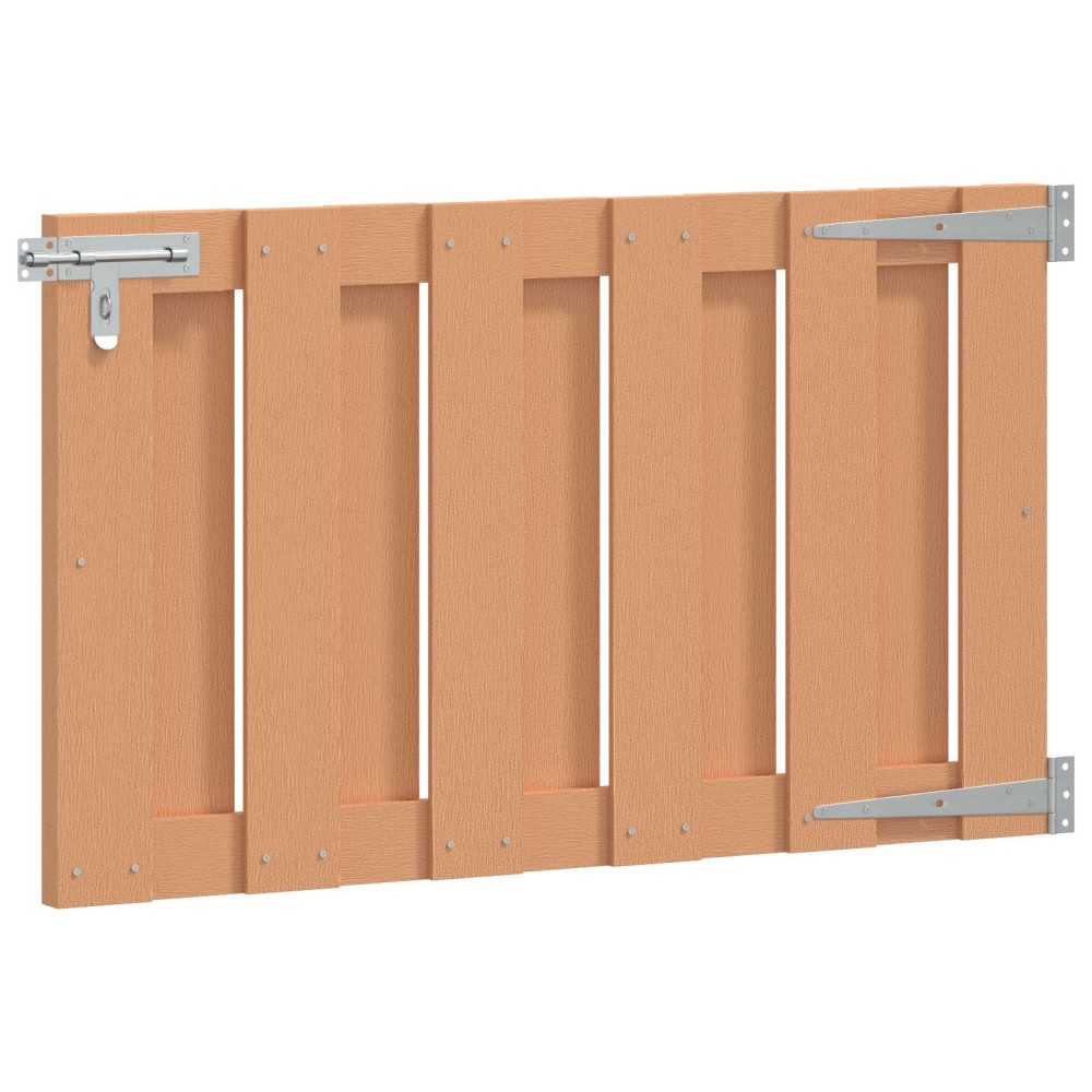 vidaXL Πύλη Κήπου 100 x 60 cm WPC και Αλουμίνιο Καφέ