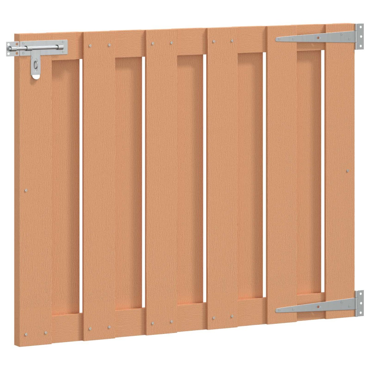 vidaXL Πύλη Κήπου 100 x 80 cm WPC και Αλουμίνιο Καφέ