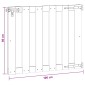 vidaXL Πύλη Κήπου 100 x 80 cm WPC και Αλουμίνιο Καφέ