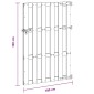vidaXL Πύλη Κήπου 100 x 150 cm WPC και Αλουμίνιο Καφέ