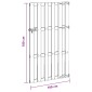 vidaXL Πύλη Κήπου 100 x 180 cm WPC και Αλουμίνιο Καφέ