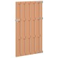 vidaXL Πύλη Κήπου 100 x 180 cm WPC και Αλουμίνιο Καφέ