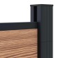 vidaXL Σετ Φράχτη 175 x 186 εκ WPC και Αλουμίνιο Καφέ