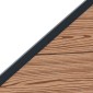 vidaXL Σετ Φράχτη 95 x 180 εκ. WPC και Αλουμίνιο Καφέ