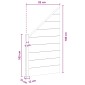 vidaXL Σετ Φράχτη 95 x 180 εκ. WPC και Αλουμίνιο Καφέ
