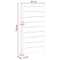 vidaXL Πάνελ Φράχτη 95 x 186 εκ. WPC και Αλουμίνιο Γκρι