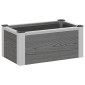vidaXL Υπερυψωμένη Ζαρντινιέρα Γκρι 50 x 30 x 22 εκ WPC και Αλουμίνιο