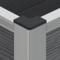 vidaXL Υπερυψωμένη Ζαρντινιέρα Γκρι 100 x 30 x 22 εκ WPC και Αλουμίνιο
