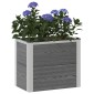 vidaXL Υπερυψωμένη Ζαρντινιέρα Γκρι 50 x 30 x 42 εκ WPC και Αλουμίνιο