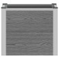 vidaXL Υπερυψωμένη Ζαρντινιέρα Γκρι 50 x 30 x 42 εκ WPC και Αλουμίνιο
