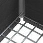 vidaXL Υπερυψωμένη Ζαρντινιέρα Γκρι 50 x 30 x 42 εκ WPC και Αλουμίνιο