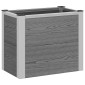 vidaXL Υπερυψωμένη Ζαρντινιέρα Γκρι 50 x 30 x 42 εκ WPC και Αλουμίνιο