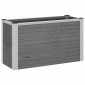 vidaXL Υπερυψωμένη Ζαρντινιέρα Γκρι 75 x 30 x 42 εκ WPC και Αλουμίνιο