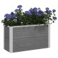 vidaXL Υπερυψωμένη Ζαρντινιέρα Γκρι 75 x 30 x 42 εκ WPC και Αλουμίνιο